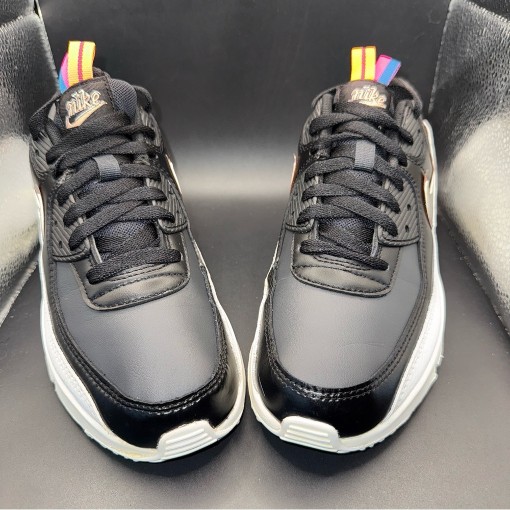 Size 5.5Y - Nike Air Max 90 LTR SE  Off Noir-Metallic Pewter DJ0414-001, No Box